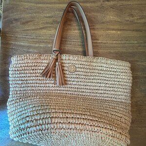 Tory Burch Raffia Tote